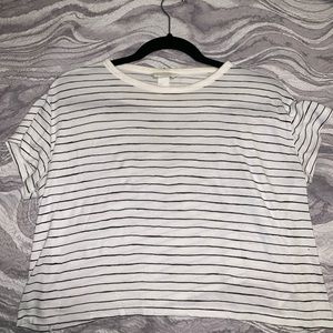 Striped Cropped T-Shirt
